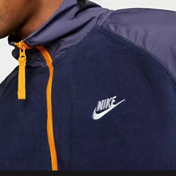 Nike Men's 1/2 Zip Pullover FLEECE JACKET - Picture 4 of 4